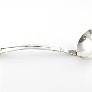 Georg Jensen USA Sterling Silver Tulip Handled Sauce Ladle Pattern 105 #8191